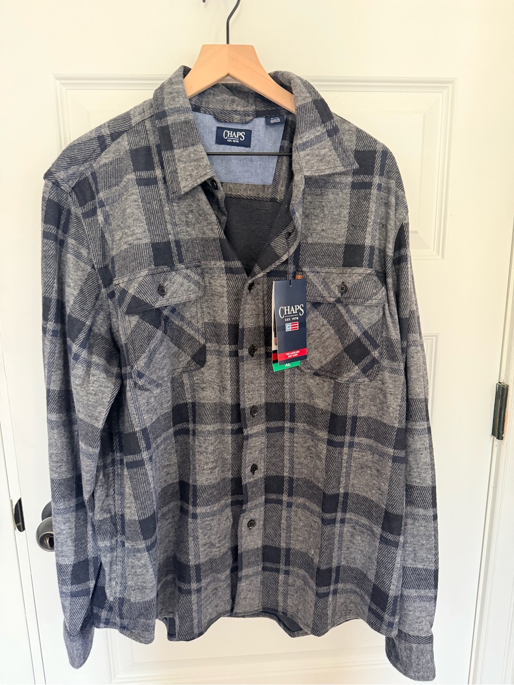 NWT chaps Lakeland knit shirt jacket xl